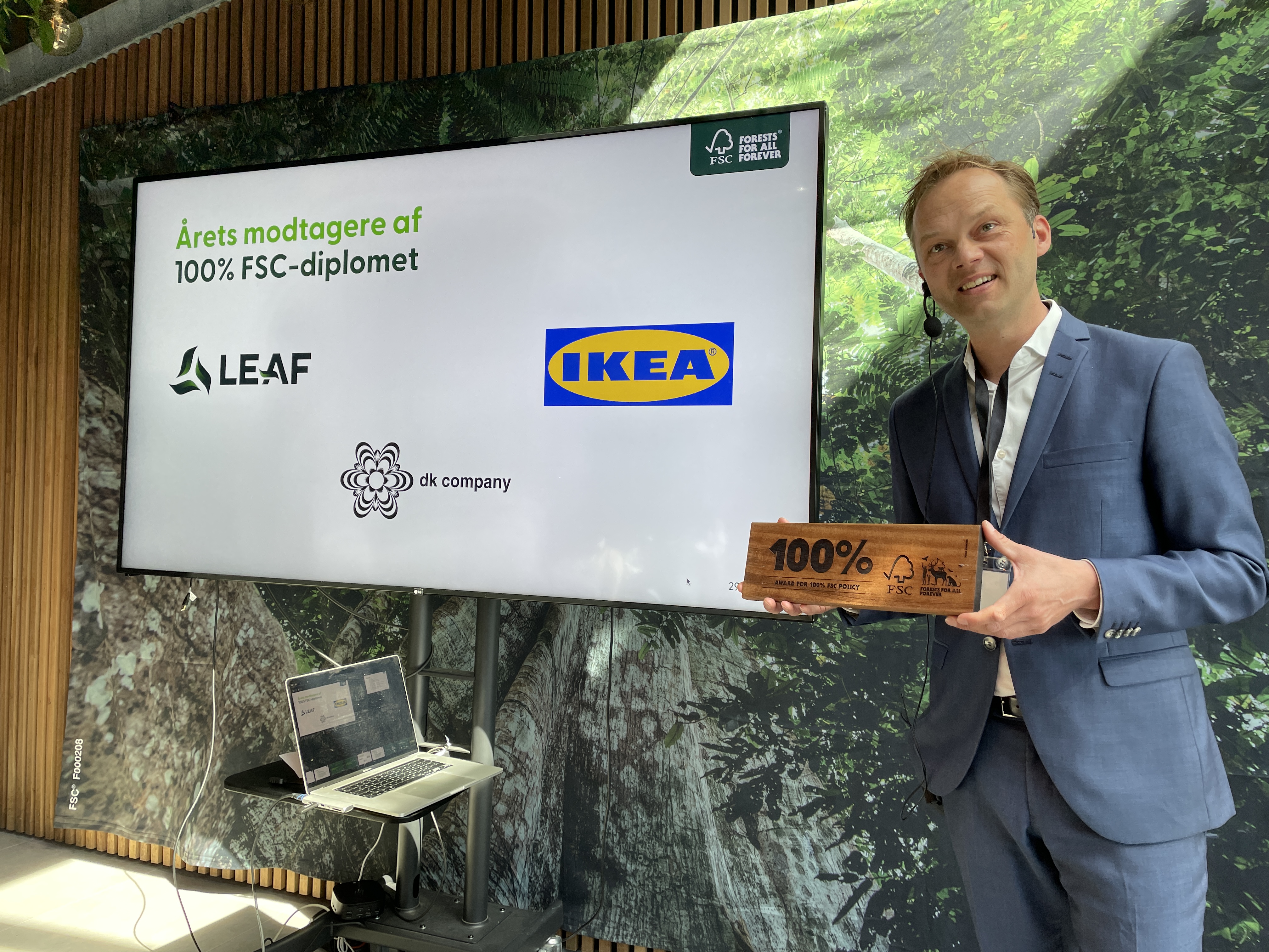 Uddeling af 100% FSC-diplomer