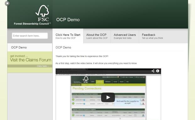 Demonstration af FSC's nye system "Online Claims Platform"