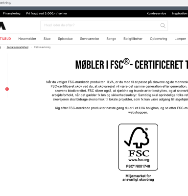 Markedsføring med FSC-logo